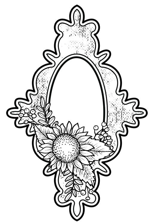 Creative Expressions Victoria's Sweet Sunflower Pre Cut Stamp