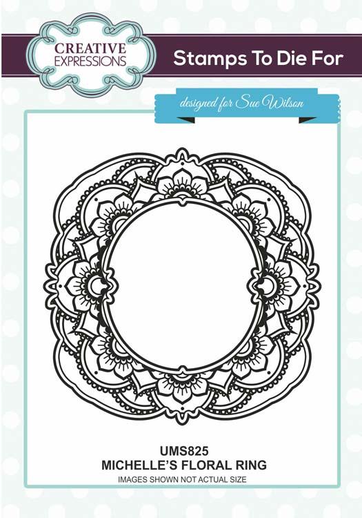 Creative Expressions Michelle's Floral Ring  Stamp — Ecstasy Crafts