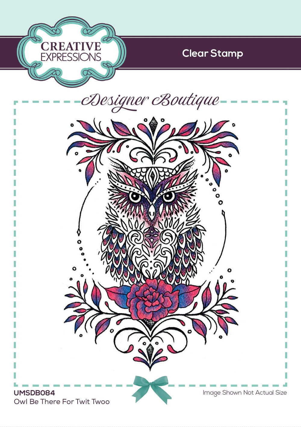 Creative Expressions Designer Boutique Collection Owl Be There For Twit Twoo Lot de Tampons Transparents A6