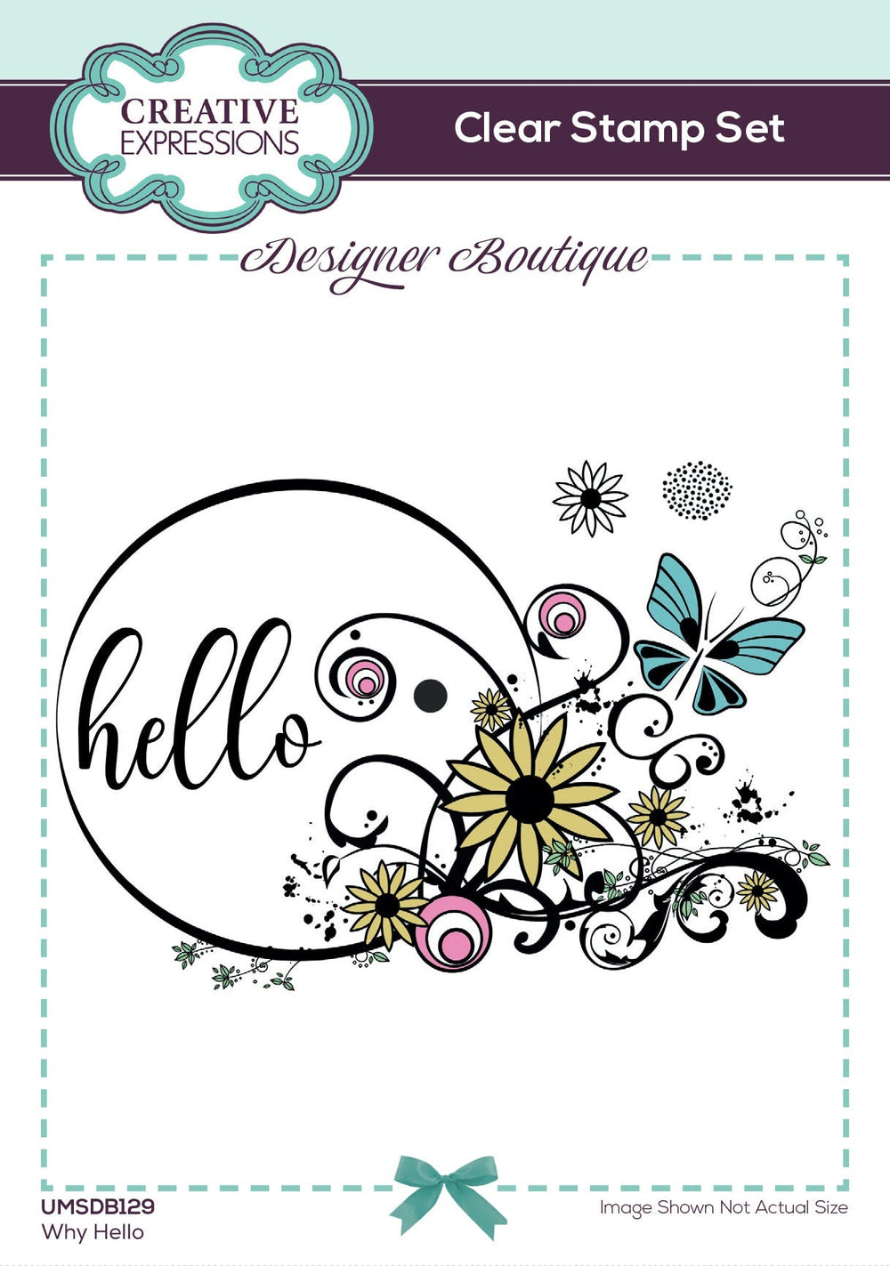 Creative Expressions Designer Boutique Why Hello  6 in x 4 in Clear Stamp Set — Ecstasy Crafts