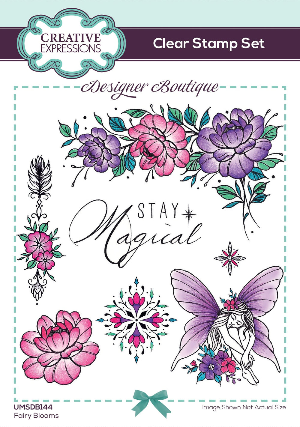 Creative Expressions Designer Boutique Tampons transparents Fairy Blooms 15,2 x 10,2 cm