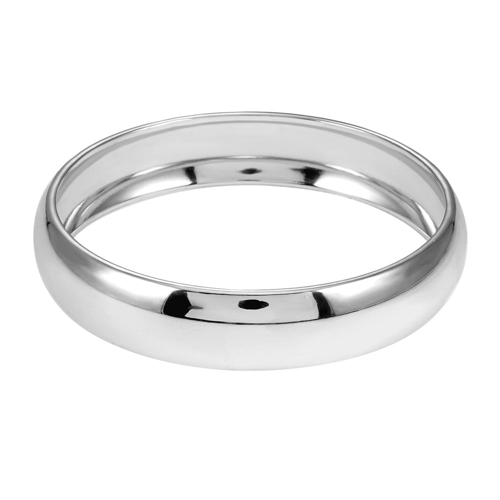 Style UMUAKOT : Bracelet jonc classique argenté largeur moyenne