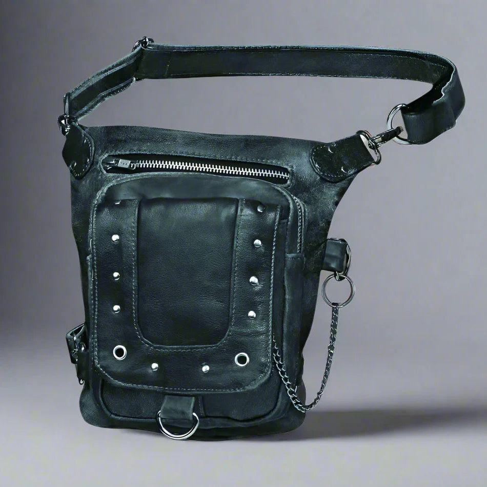 Sac de cuisse en cuir pour femme | Sac bandoulière