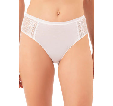 3-Pack Cotton Modal High-Leg Briefs with Lace Panels