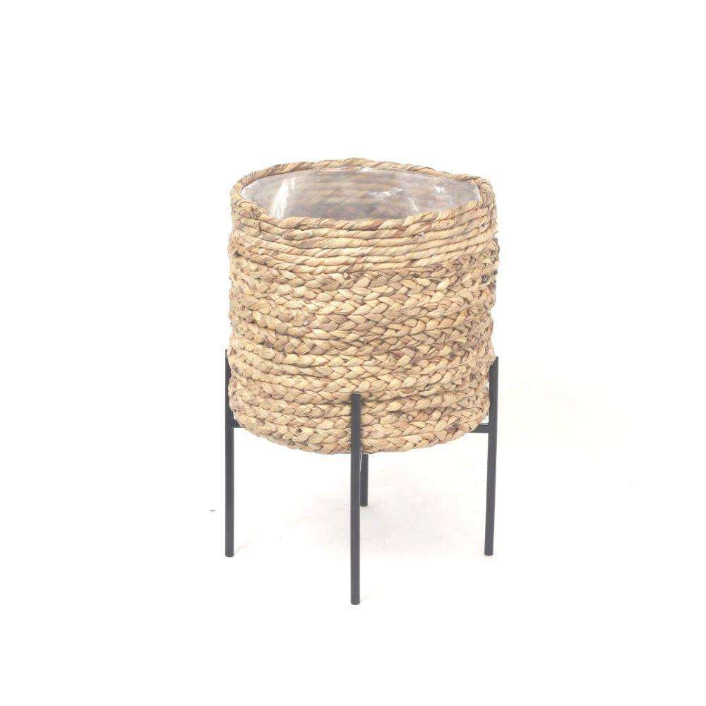 Jardinière tressée naturelle Isha