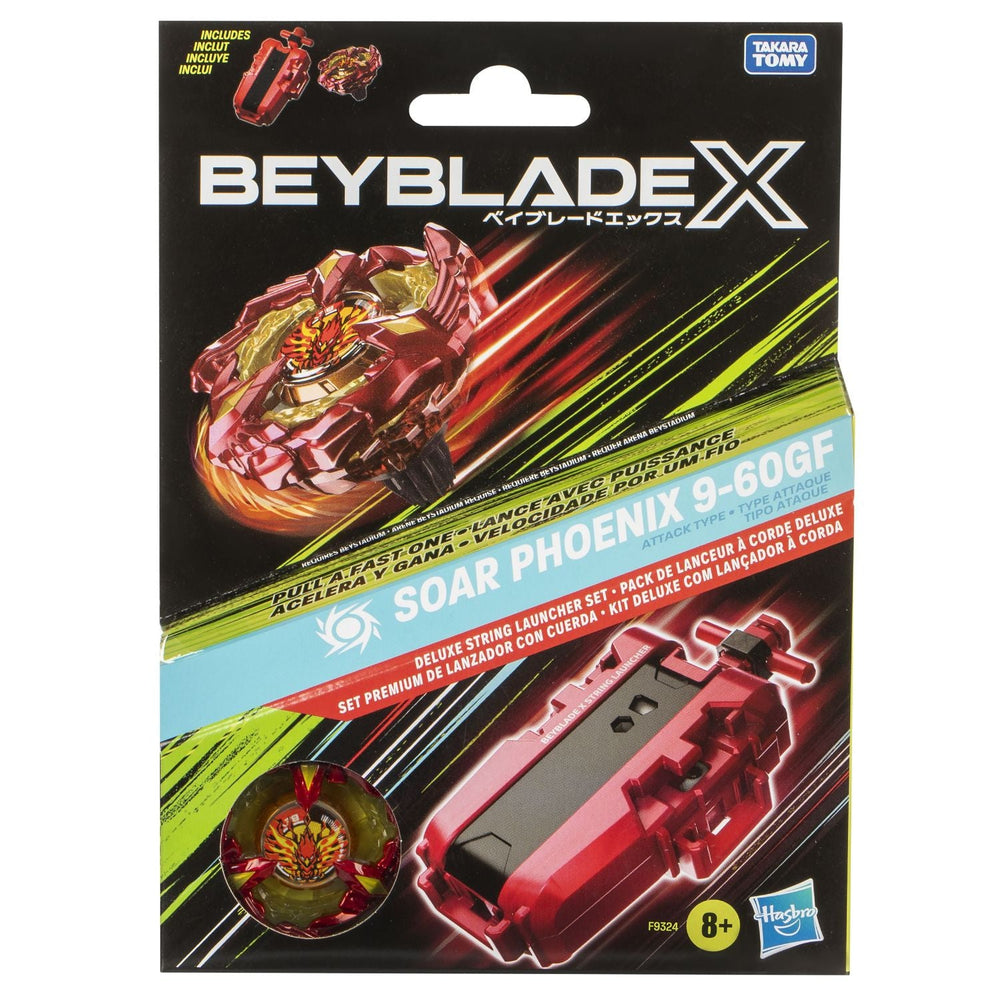 Beyblade X Soar Phoenix Deluxe String Launcher Set