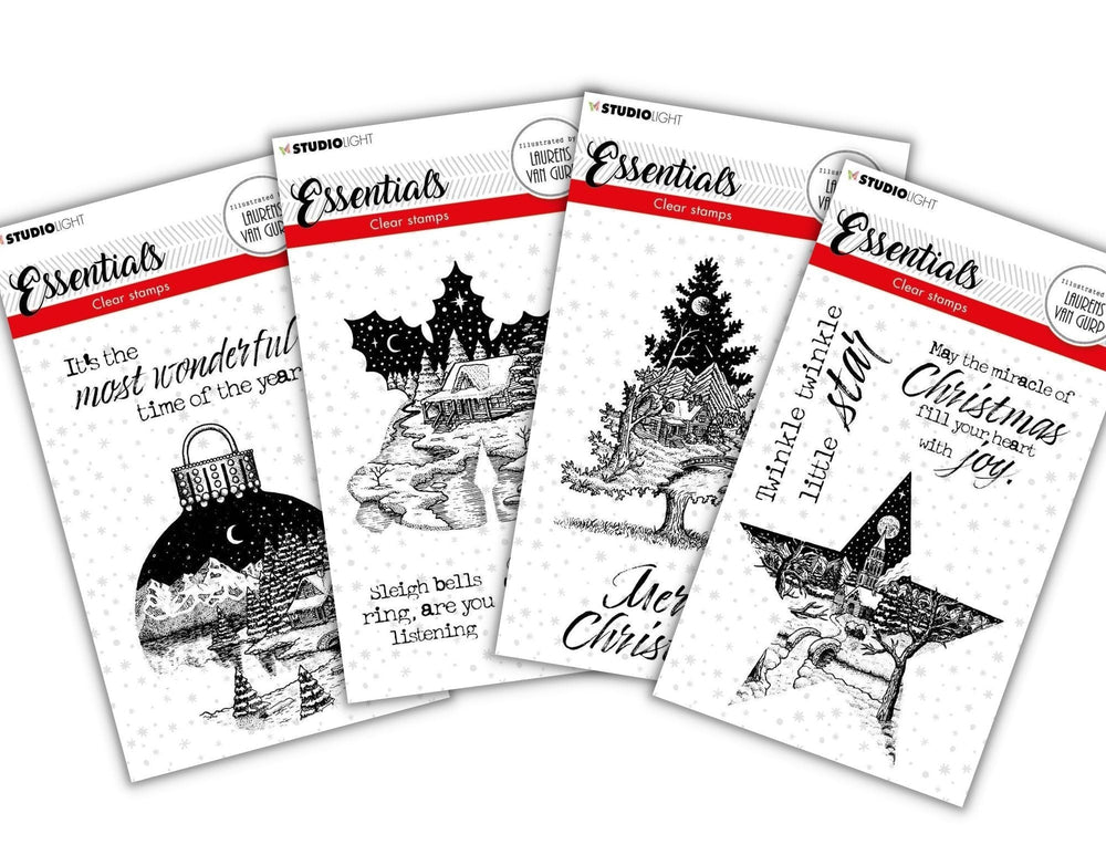 Studio Light Essential Stamps Set de 4 Tampons de Noël