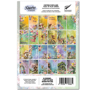 3Quarter Designs Visiting Fairyland - Tuck N Play Cards