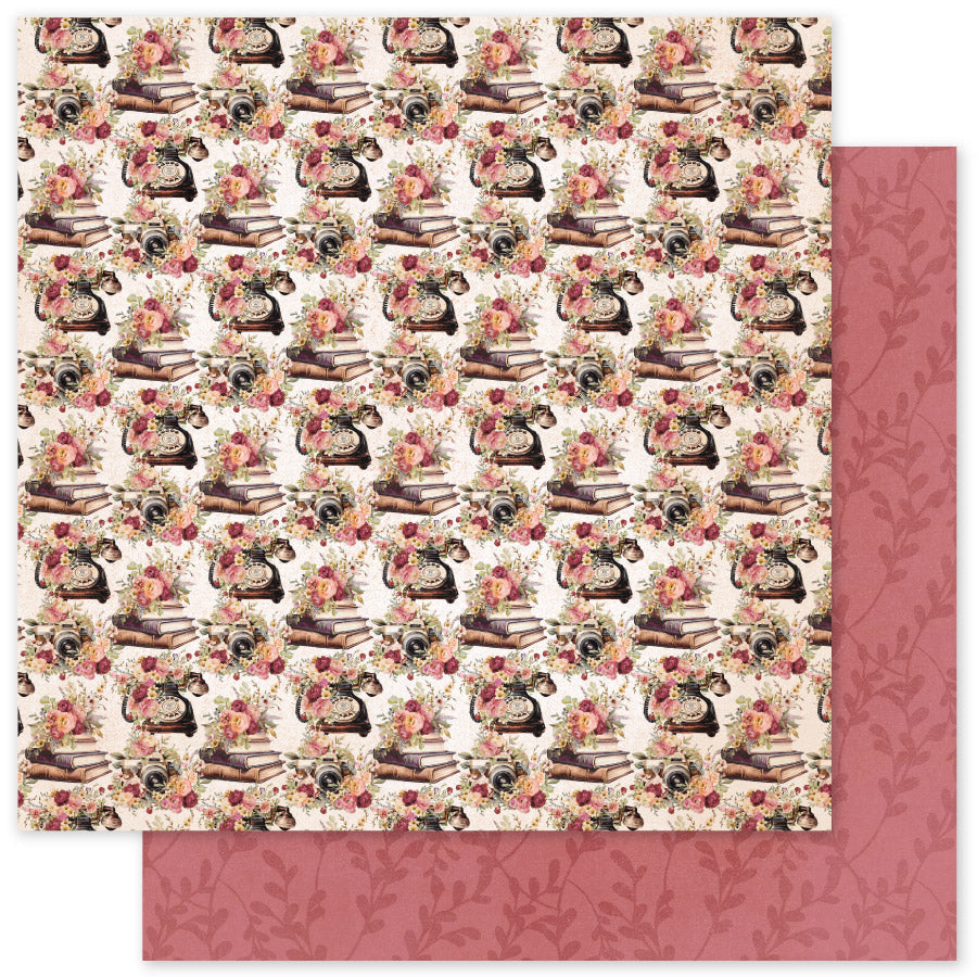 Vintage Rose F 12 x 12 Paper (12 pc Bulk Pack) 33615 — Ecstasy Crafts