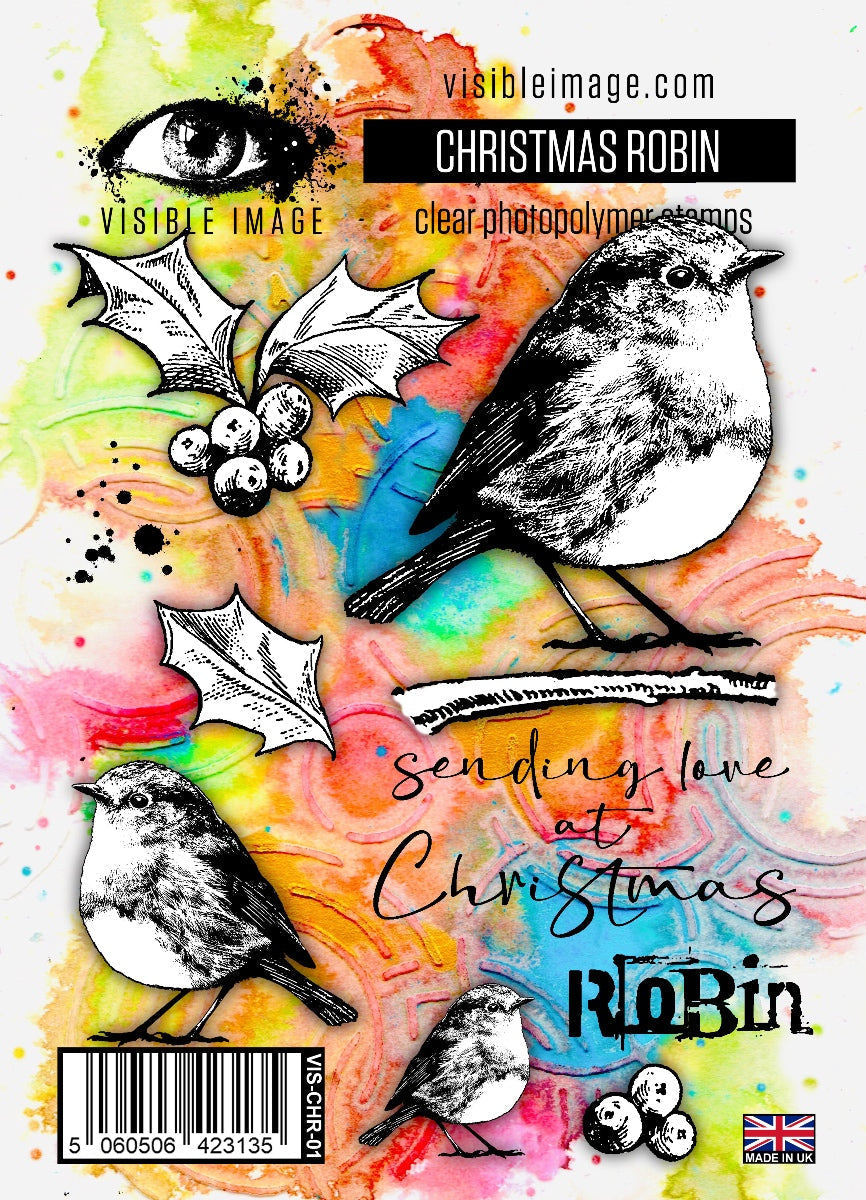 Visible Image Christmas Robin - A6 Stamp Set — Ecstasy Crafts