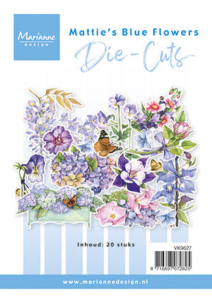 Marianne Design Découpes A6 - Fleurs bleues de Mattie
