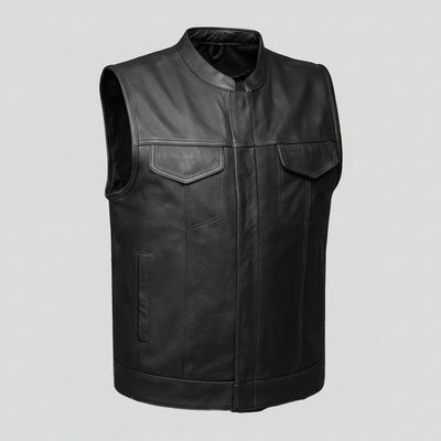 Gilet Club en Cuir pour Homme "Open Road"