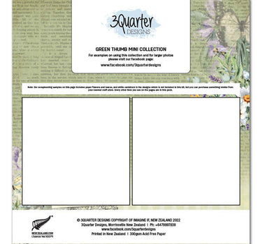 3Quarter Designs Green Thumb 12x12 Scrapbook Mini Collection