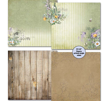 3Quarter Designs Green Thumb 12x12 Scrapbook Mini Collection