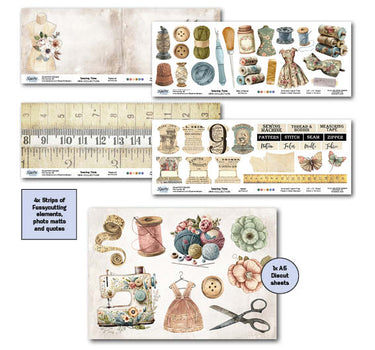 3Quarter Designs Sewing Time 12x12 Scrapbook Mini Collection