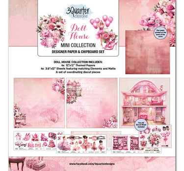 3Quarter Designs Doll House 12x12 Scrapbook Mini Collection