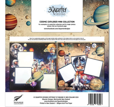 3Quarter Designs Cosmic Explorer - 12x12 Design Paper & Diecuts Set Mini Collection