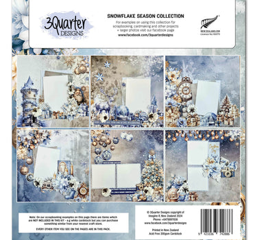 3Quarter Designs Snowflake Season 12x12 Design Paper & Diecuts Set