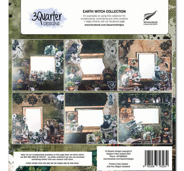 3Quarter Designs Earth Witch 12x12 Design Paper & Diecuts Set