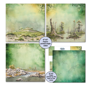 3Quarter Designs Dino Park - 12x12 Design Paper & Diecuts Set Mini Collection