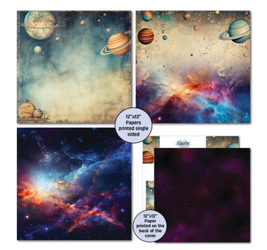 3Quarter Designs Cosmic Explorer - 12x12 Design Paper & Diecuts Set Mini Collection