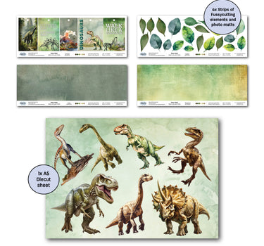 3Quarter Designs Dino Park - 12x12 Design Paper & Diecuts Set Mini Collection