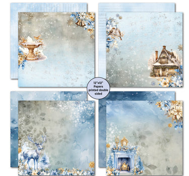 3Quarter Designs Snowflake Season 12x12 Design Paper & Diecuts Set