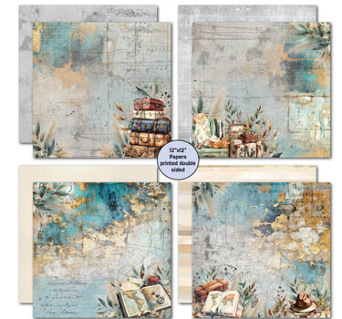 3Quarter Designs Adventures Return 12x12 Design Paper & Diecuts Set