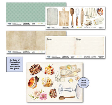 3Quarter Designs Family Recipe 12x12 Scrapbook Mini Collection