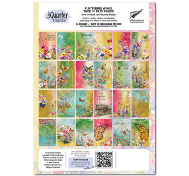 3Quarter Designs Fluttering Wings - Tuck N Play Cards