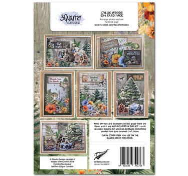 3Quarter Designs Idyllic Woods 6x4 Card Pack