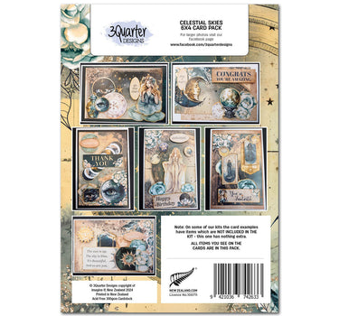 3Quarter Designs Celestial Skies 6x4 Card Pack