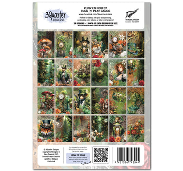 3Quarter Designs Punk'ed Forest - Tuck N Play Cards