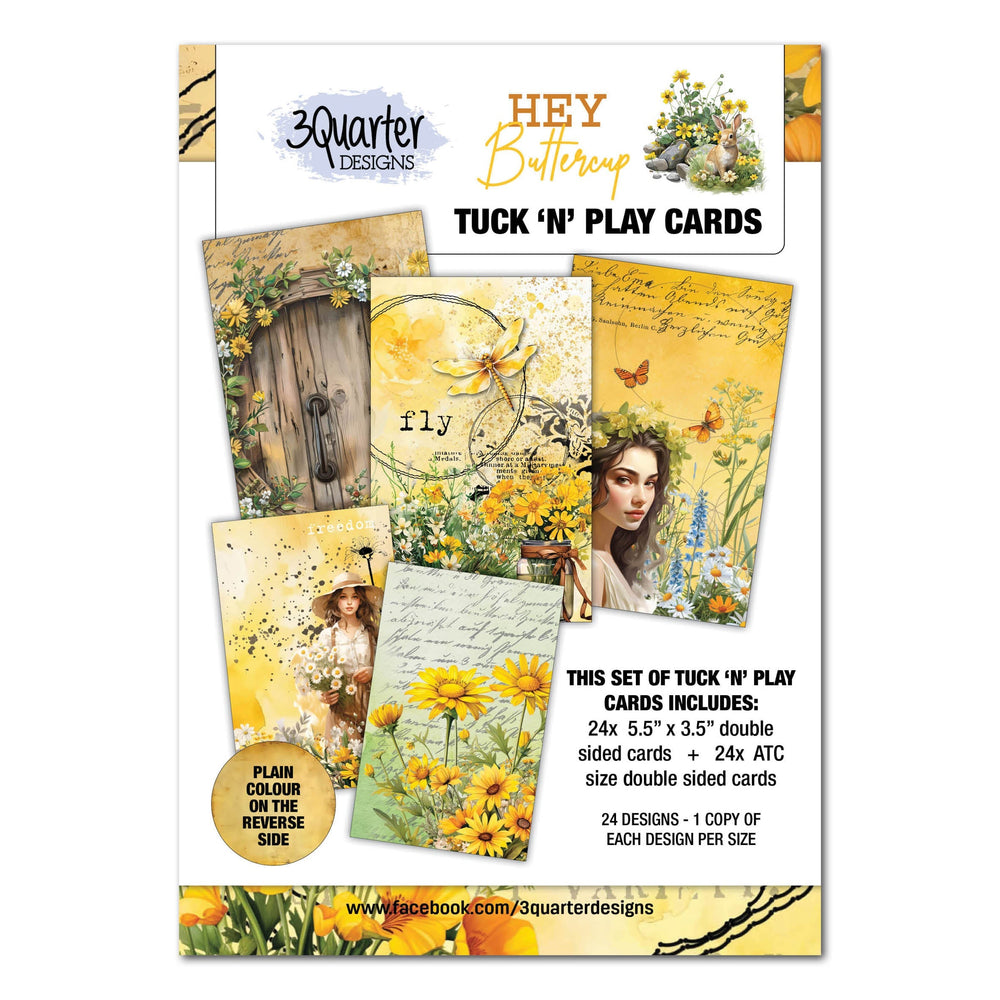 3Quarter Designs Coucou Bouton d'or - Cartes Tuck N Play