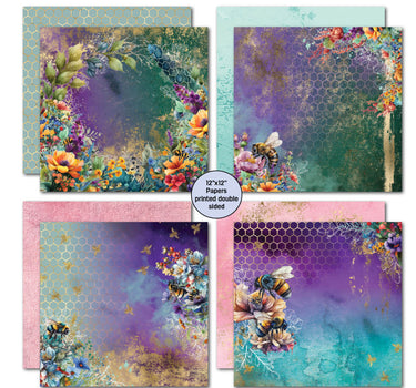 3Quarter Designs Bee Happy 12x12 Scrapbook Collection