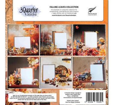 3Quarter Designs Falling Leaves 12x12 Scrapbook Collection