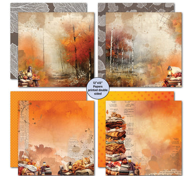3Quarter Designs Falling Leaves 12x12 Scrapbook Collection