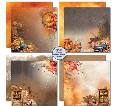 3Quarter Designs Falling Leaves 12x12 Scrapbook Collection