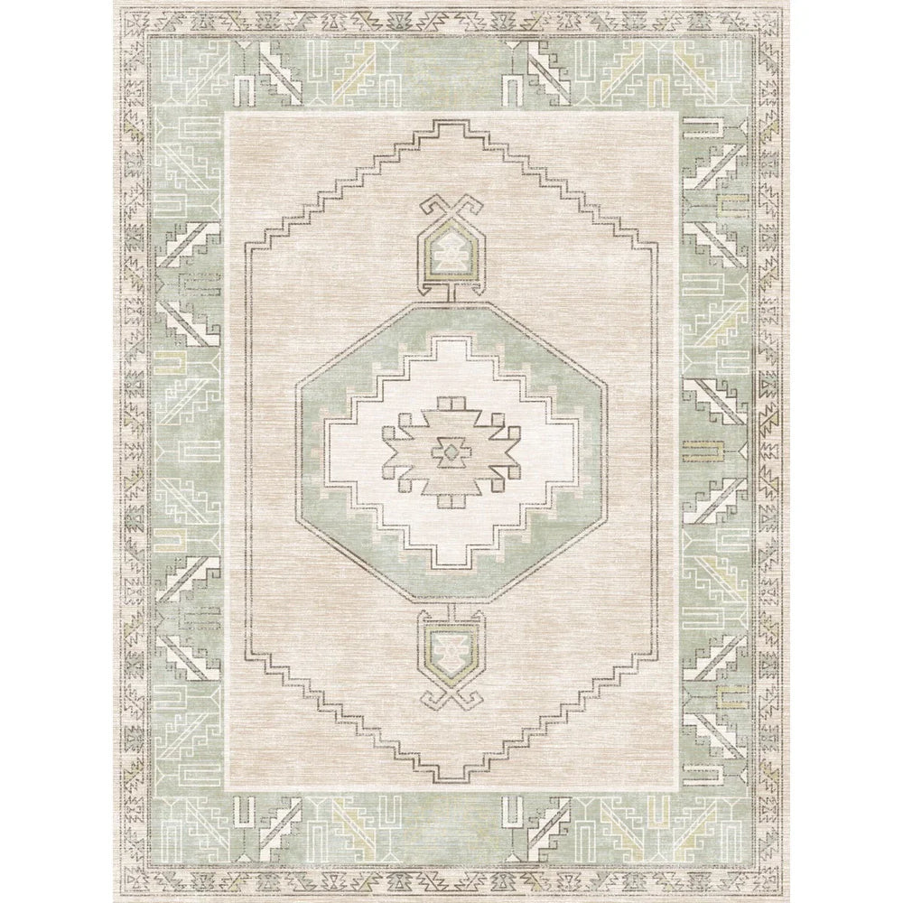 Barbara Light Green Beige Rug