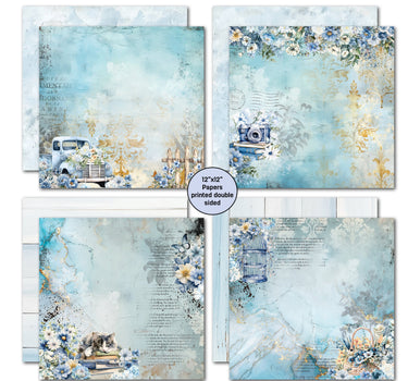 3Quarter Designs Delicate Harmony 12x12 Design Paper & Diecuts Set