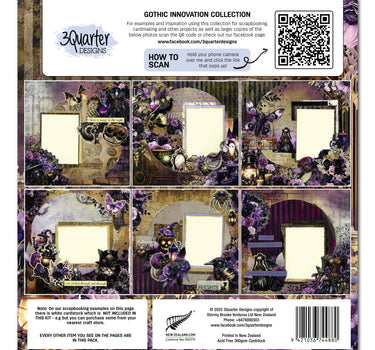 3Quarter Designs Gothic Innovation 12x12 Design Paper & Diecuts Set