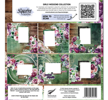 3Quarter Designs Girls Weekend 12x12 Design Paper & Diecuts Set