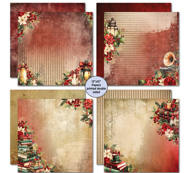 3Quarter Designs Holly Jolly 12x12 Design Paper & Diecuts Set