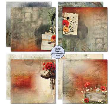 3Quarter Designs Never Forgotten 12x12 Design Paper & Diecuts Set