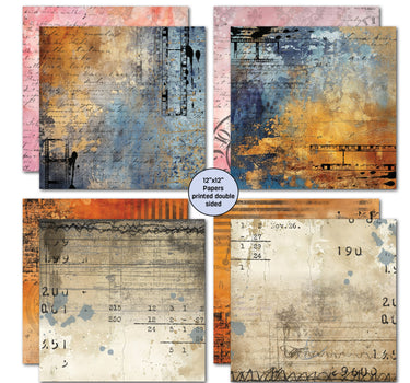 3Quarter Designs Oh Texture 12x12 Design Paper & Diecuts Set