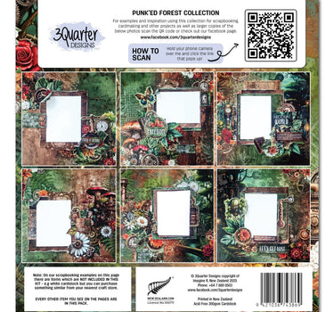 3Quarter Designs Punk'ed Forest 12x12 Design Paper & Diecuts Set