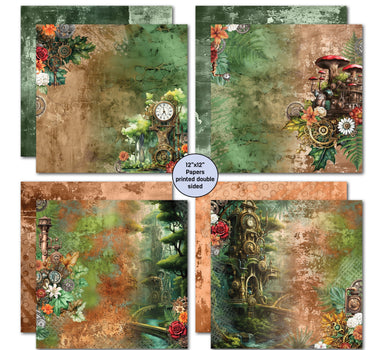 3Quarter Designs Punk'ed Forest 12x12 Design Paper & Diecuts Set