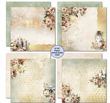 3Quarter Designs Wedded Bliss 12x12 Design Paper & Diecuts Set