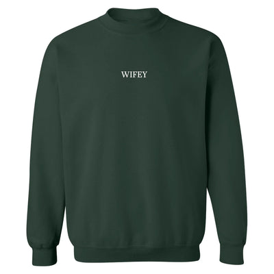 Embroidered "WIFEY" Crewneck