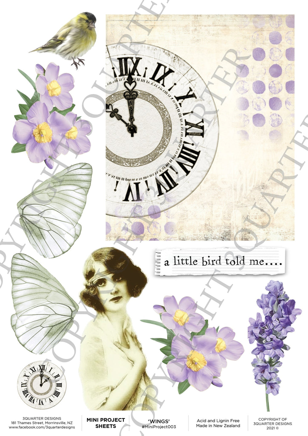 3Quarter Designs Wings Mini Project Sheet